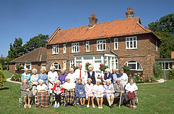 Residents outside The Garth, 1990